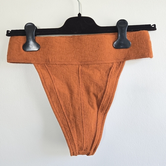New Free People Farrah Dylan Honey Ginger Swim Bikini Bottoms Size Medium - Picture 12 of 13